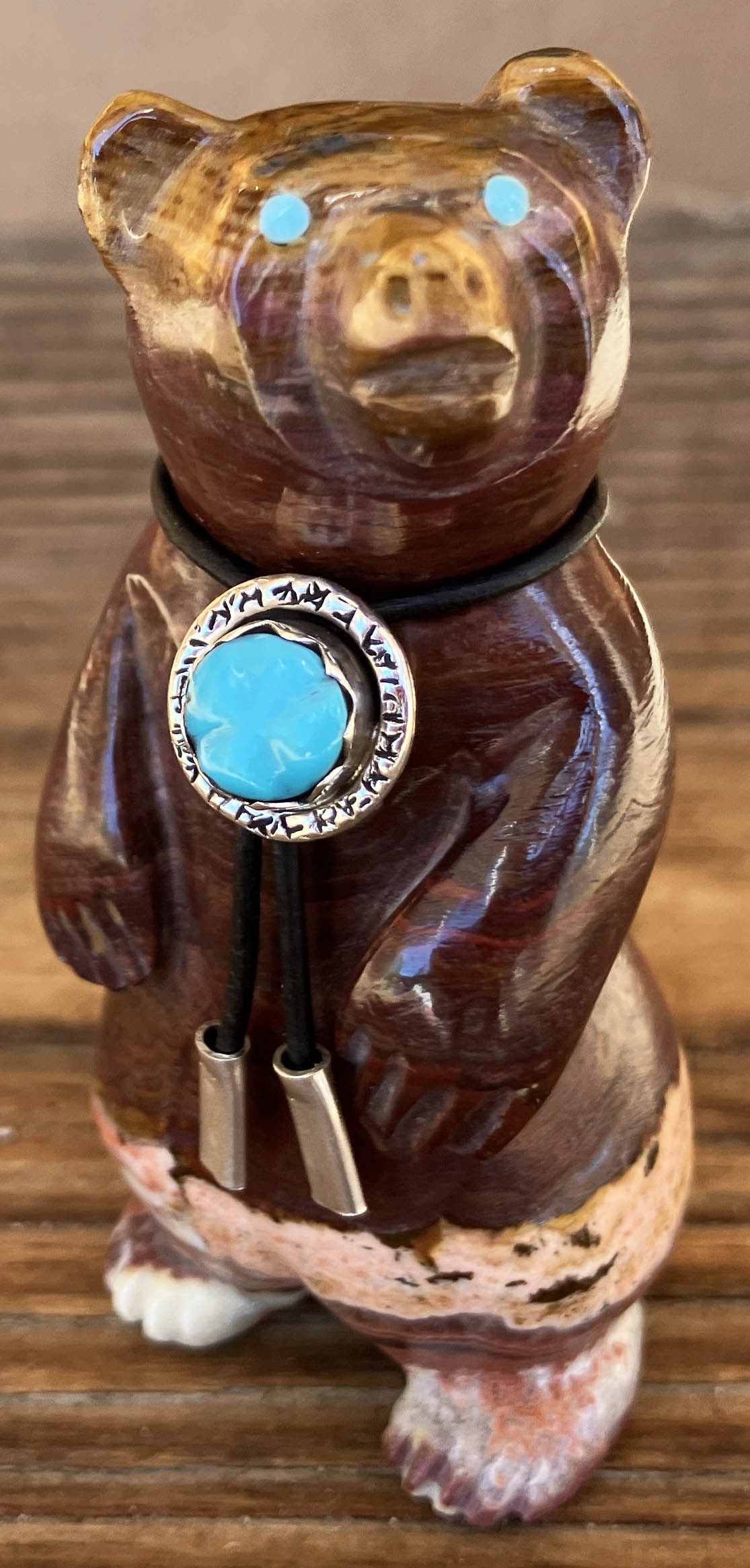 Eddie Hannaweeke | Standing Zuni Bear Fetish | Penfield Gallery of Indian Arts | Albuquerque, New Mexico